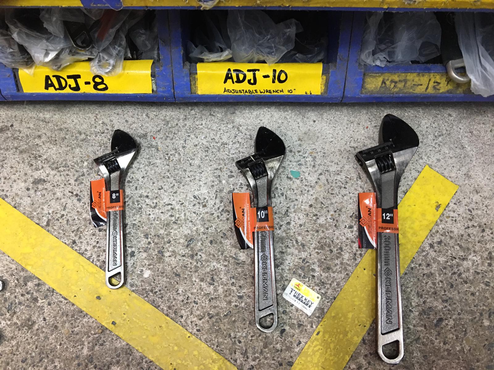 Adjustable Wrench Set - 3 Sizes (8, 10, 12 Inch) - ADJ Model - Perfect for Plumbing, Automotive Repair & DIY Home Projects