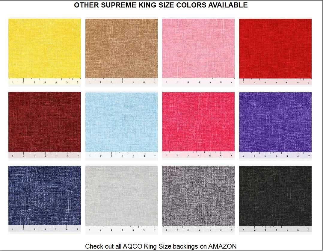 Premium AQCO Supreme Quilt Backing Fabric - King Size 108