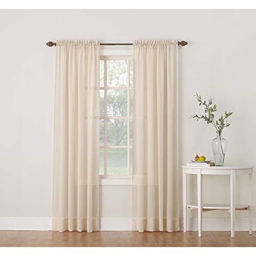 Reno Beige Blackout Curtains 102 x 84 Inches - Set of 2 Panels for Living Room & Bedroom - Thermal Insulated Window Drapes for Light Blocking & Privacy