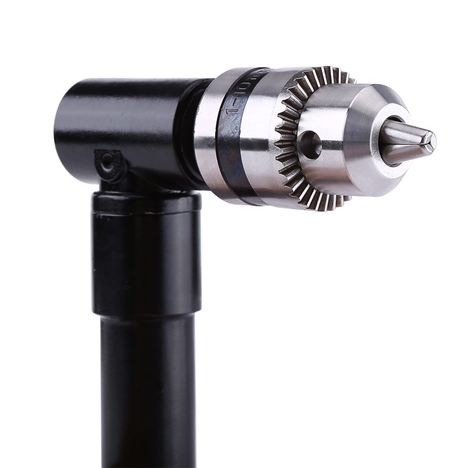 90 Degree Right Angle Drill Attachment - 8mm Hex Shank Drill Adapter with Chuck | Perfect for Tight Spaces & Corner Drilling in Woodworking, Plumbing & DIY Projects