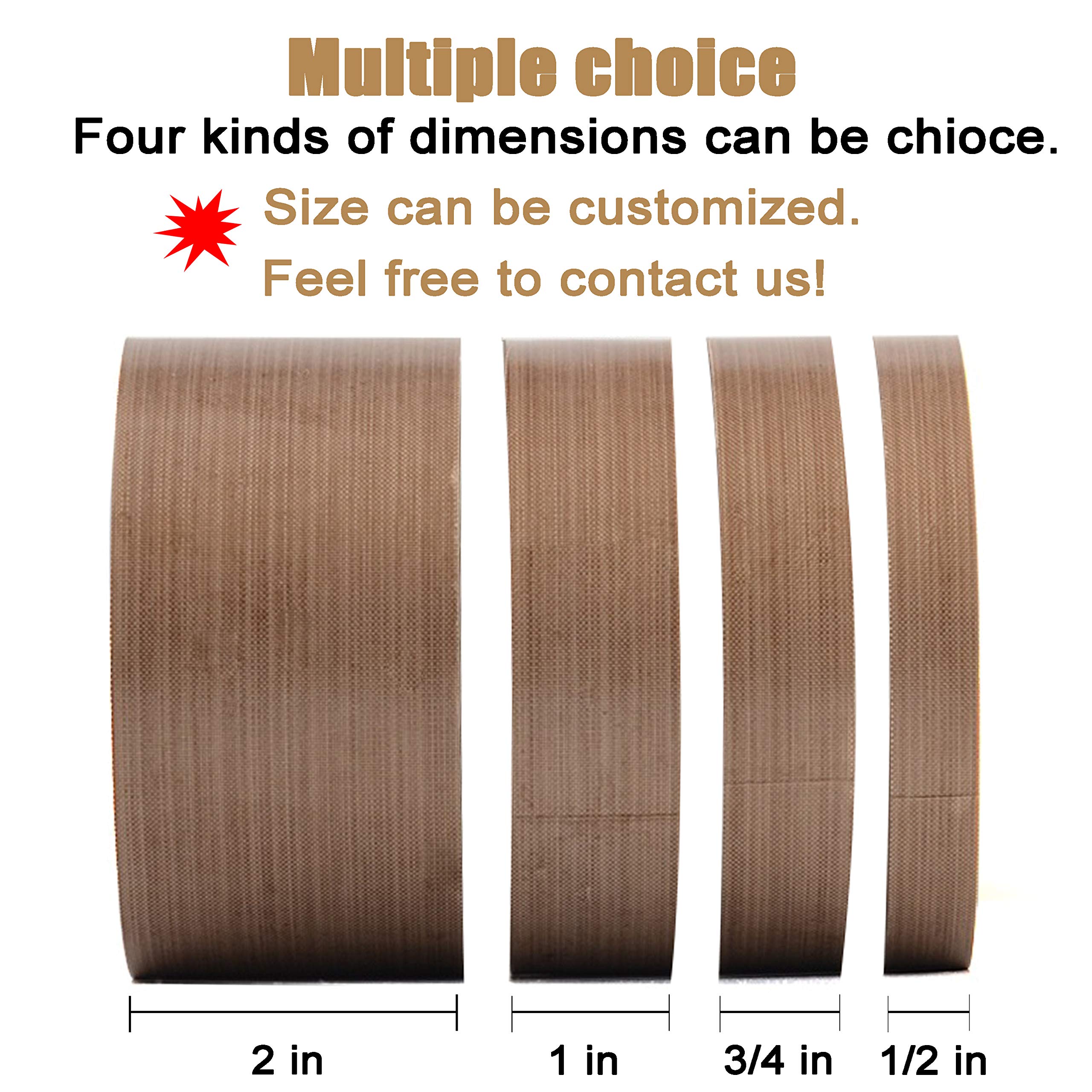 PTFE Teflon Tape 3/4 Inch x 30 Feet - High Temperature Resistant Sealing Tape for Vacuum Sealers (FoodSaver, Seal-A-Meal, Weston) - Ideal for Food Preservation & Vacuum Packing Machines