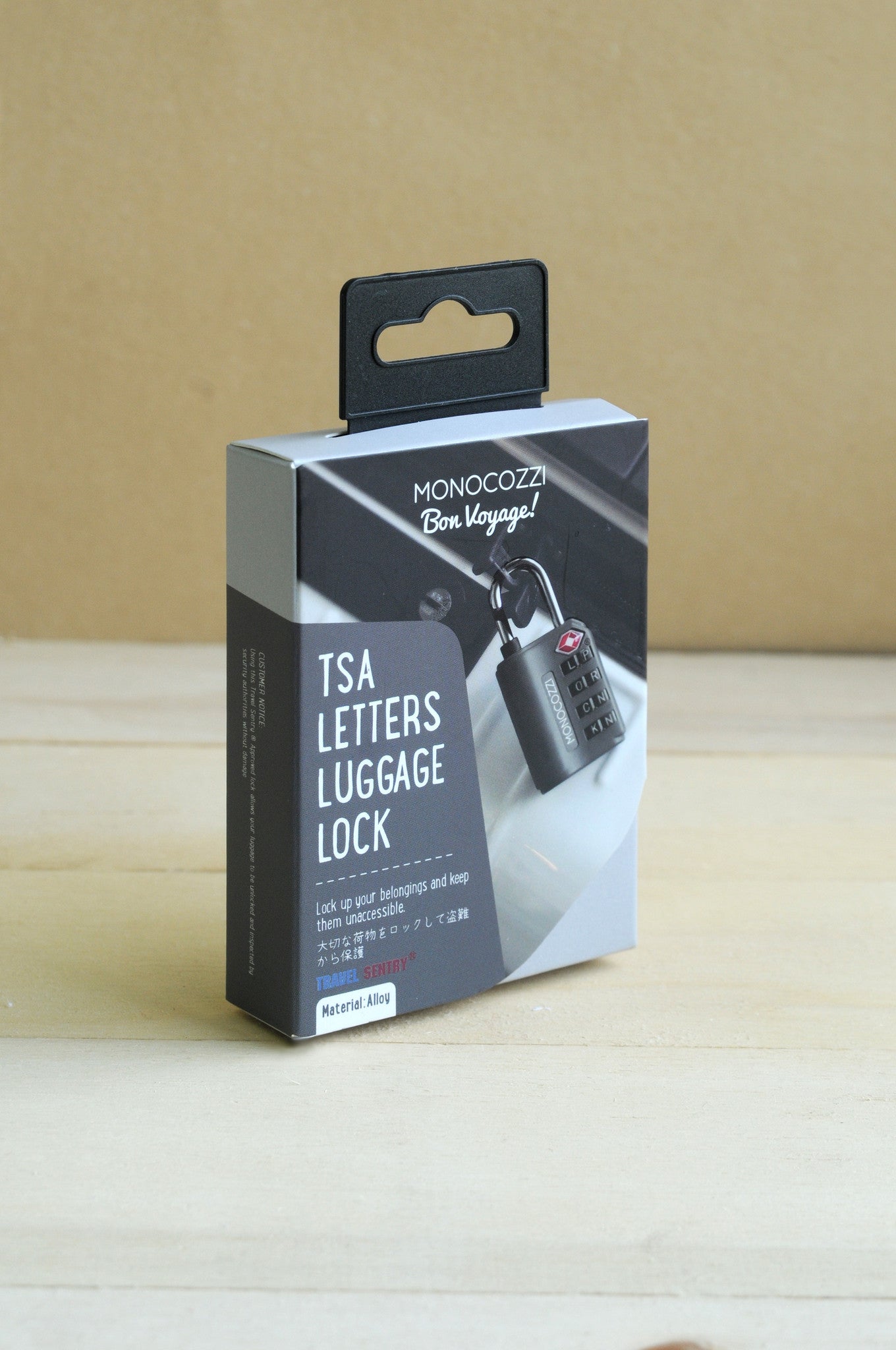 Monocozzi TSA Approved 4-Dial Combination Luggage Lock - Secure Travel Suitcase Lock for Airports, Hotels & Backpacks | Bon Voyage Travel Accessory