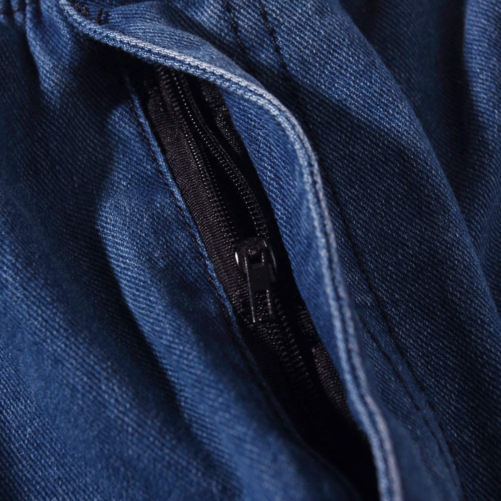 IDEALSANXUN Stretch Comfort Fit Men's Jeans with Elastic Waistband - Perfect for Casual Wear, Work & Outdoor Activities