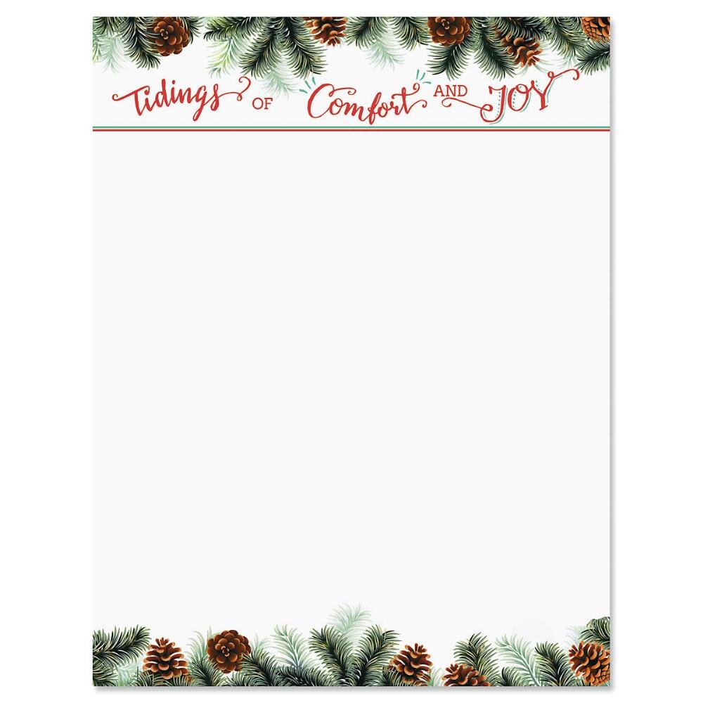 Premium Christmas Stationery Set - 25 Sheets 8.5