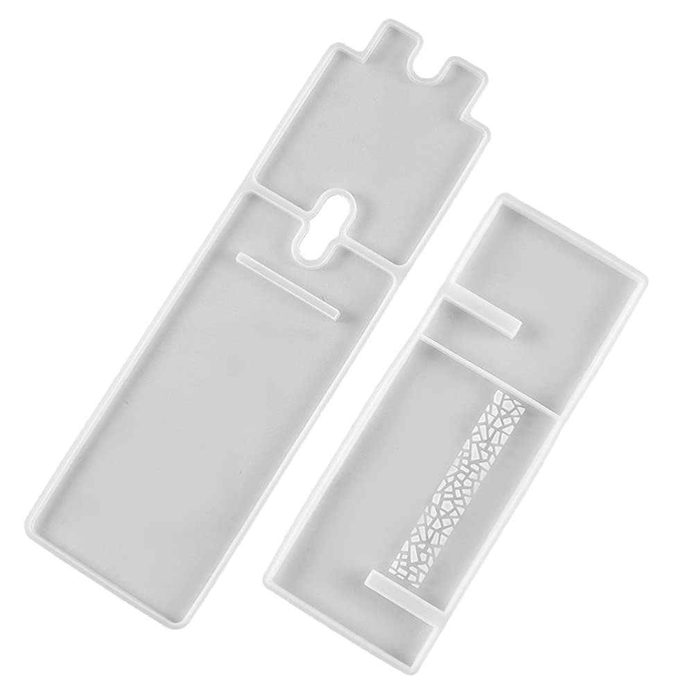 Healifty 2-Pack Silicone Tablet & Phone Holder Stand - Resin Epoxy Casting Molds for DIY Crafts, Home Office Desk Decor (White) | Perfect for Watching Videos, Video Calls & Hands-Free Browsing