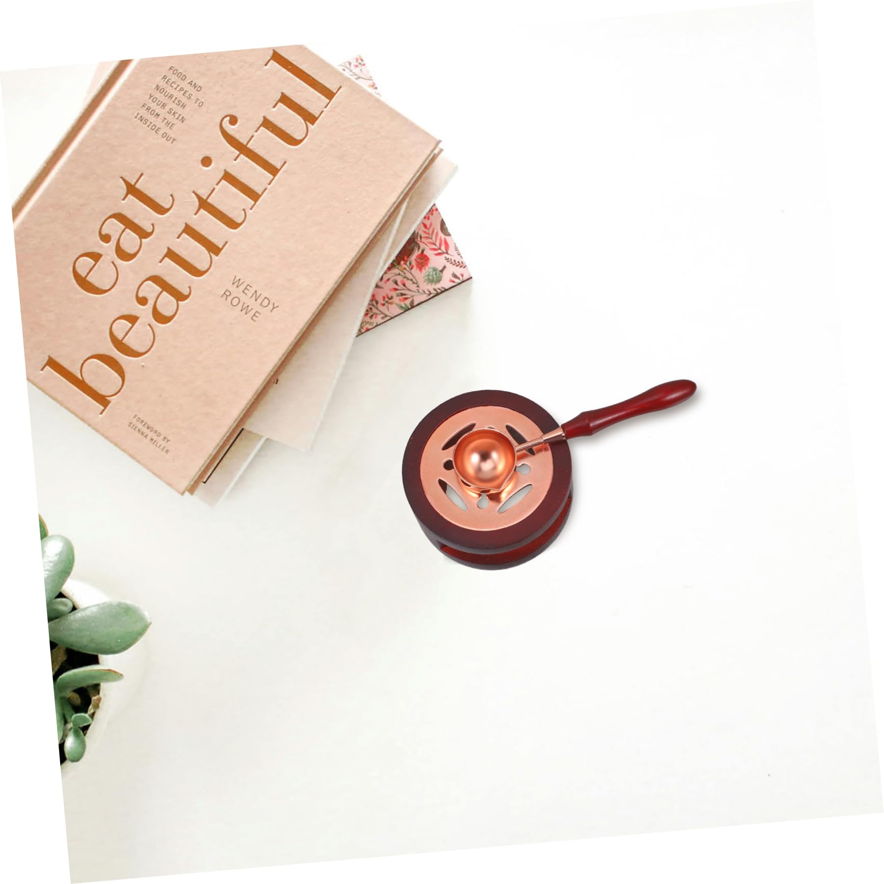 Premium Wax Seal Kit with Wax Warmer, Spoon & Copper Melter - Reusable Wax Sealing Tools for Letters, Invitations, Wedding Favors & DIY Crafts