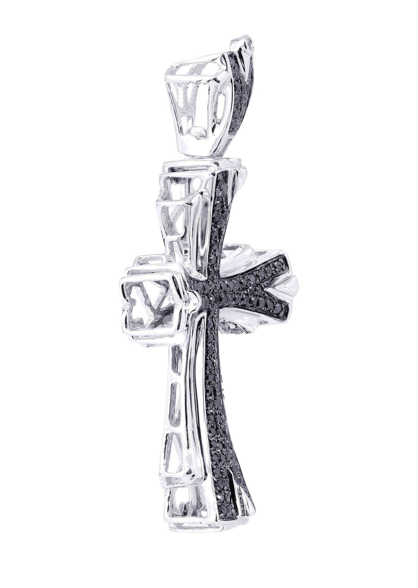0.64 Carat Diamond Cross Pendant Necklace - 7.28 Grams Solid Gold Jewelry for Women - Perfect for Gifts, Weddings & Religious Occasions