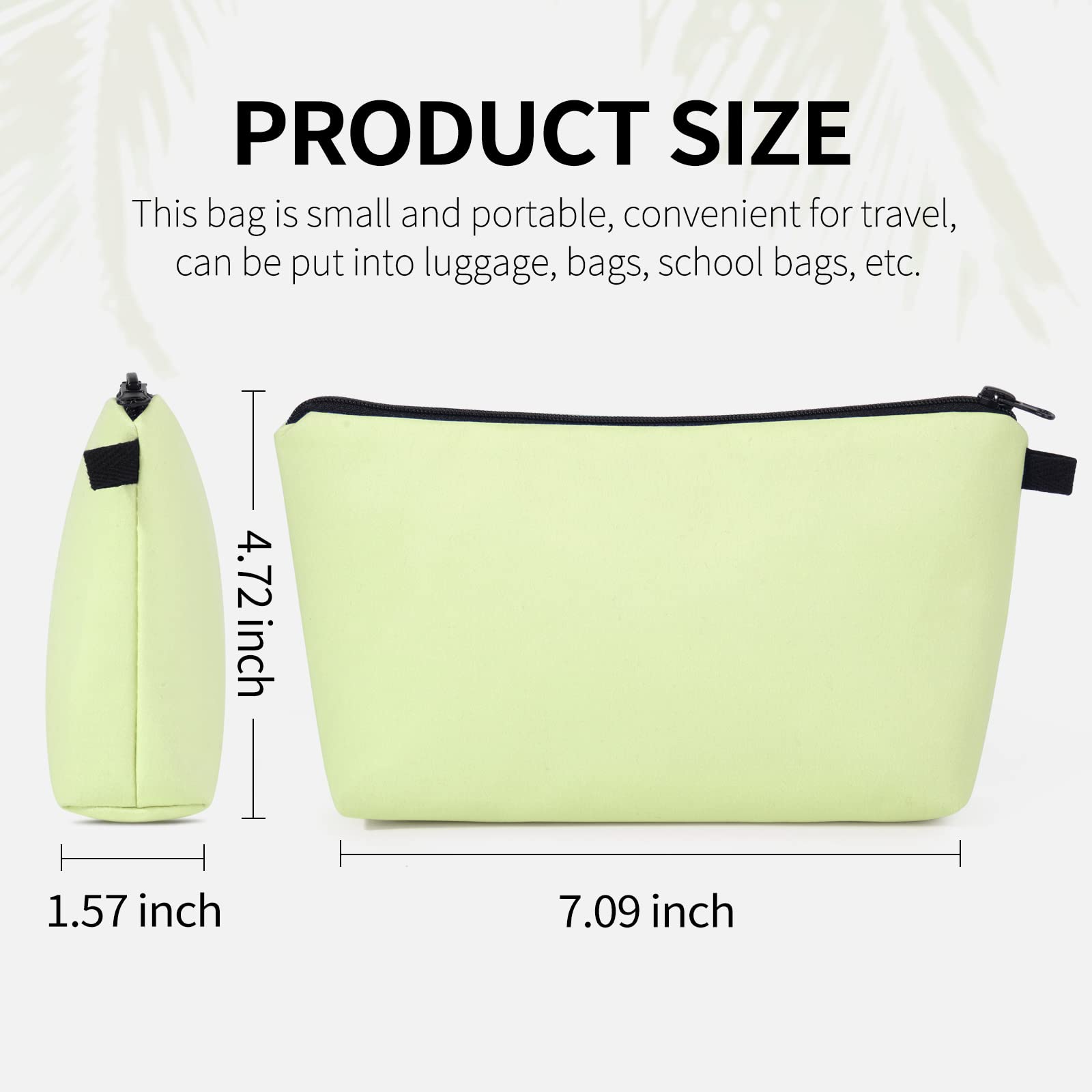 MAGEFY 5-Piece Large & Small Makeup Bags Set - Waterproof Travel Cosmetic Pouch Organizer for Women, Solid Color - Perfect for Purse, Gym, Vacation & Daily Essentials Storage