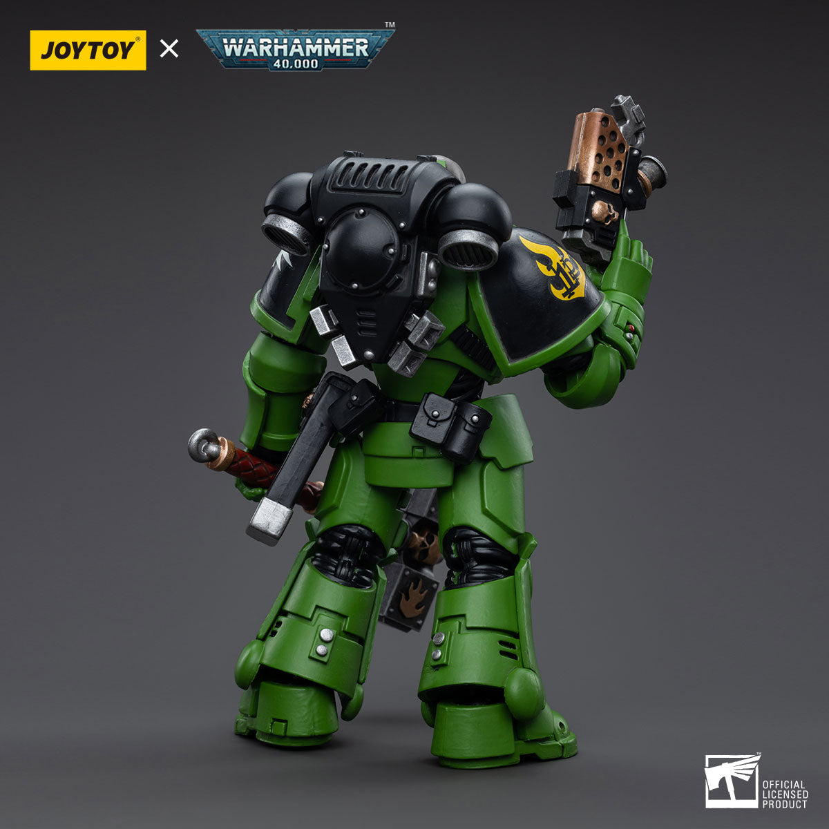 1/18 JOYTOY 3.75 Inch Warhammer 40K Salamanders Space Marines Intercessors Action Figure Set (4pcs) - Perfect for Collectors, Tabletop Gaming & Display Scenes