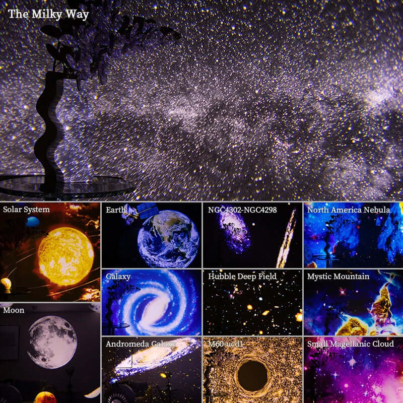 Galaxy Projector Night Light - Starry Sky LED Lamp for Kids & Adults - Perfect for Bedroom, Nursery, Party & Relaxation