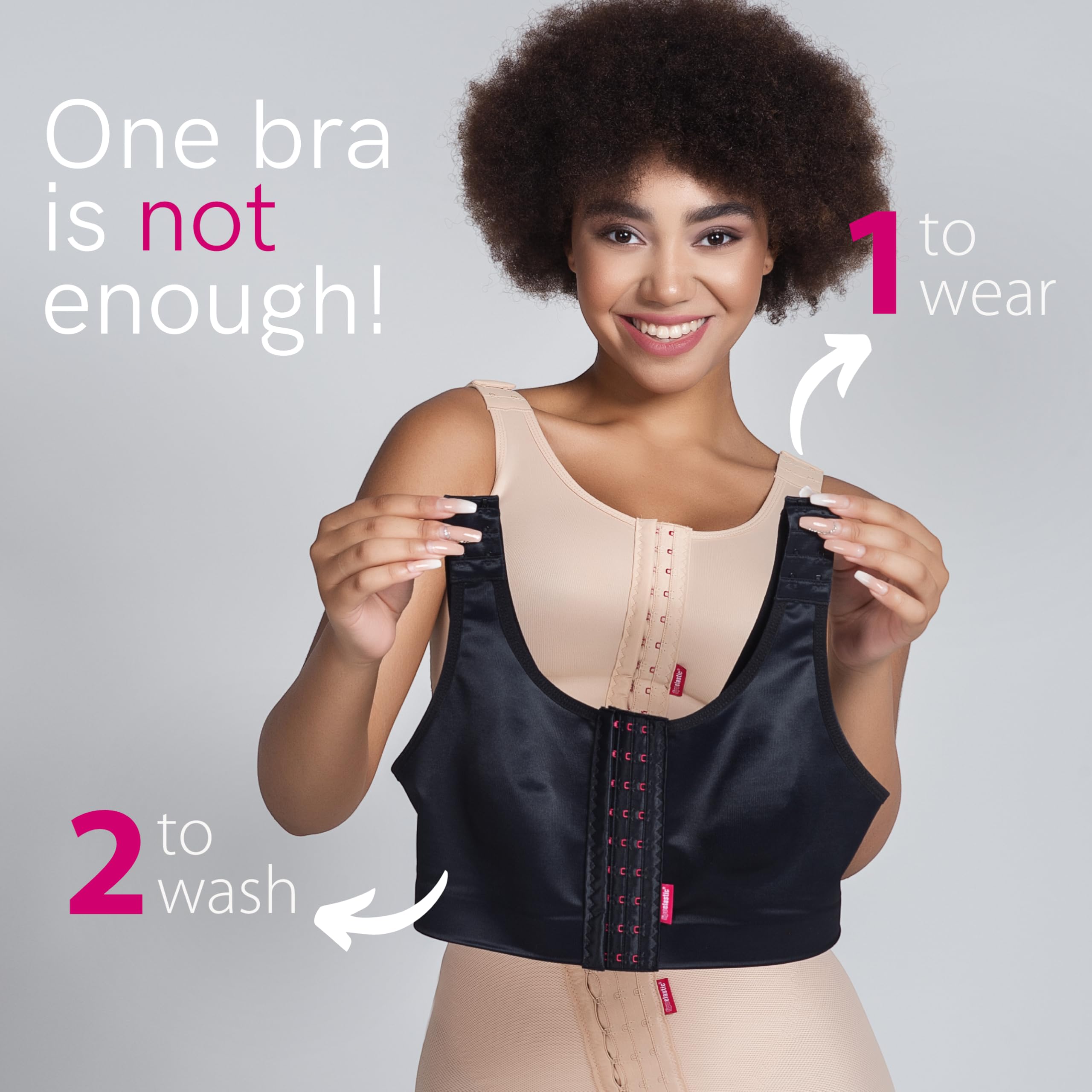 LIPOELASTIC PI Active Mastectomy Bra - Post Surgery Front Closure Compression Bra for Women | Comfortable Recovery Wear After Lumpectomy & Breast Cancer Surgery