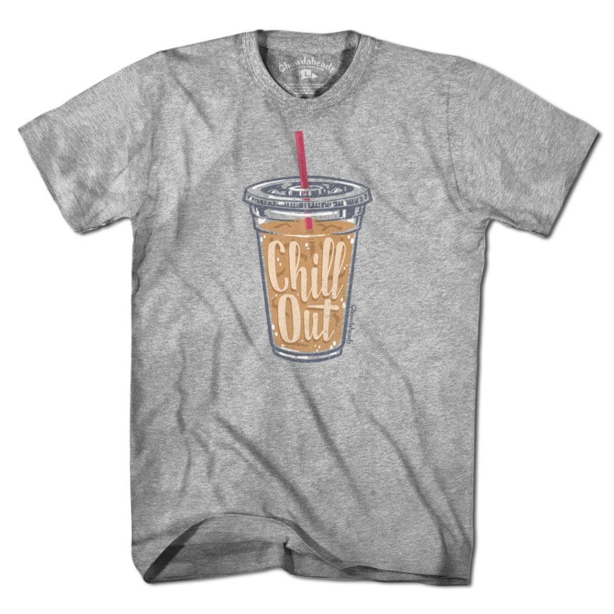 Chowdaheadz Chill Out Vintage T-Shirt - Soft Unisex Cotton Blend Tee for Casual Wear & Relaxing at Home