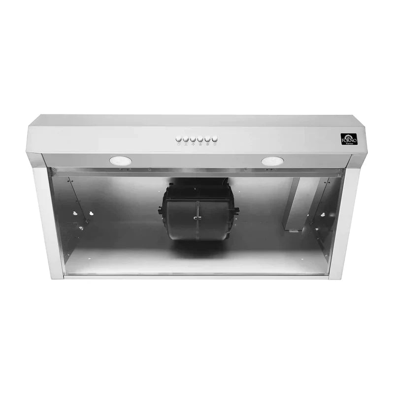 Forno Bari 30-Inch Under Cabinet Range Hood 400 CFM - FRHUC5255 | Powerful Ventilation for Kitchen, Stainless Steel Design, Easy Installation | Perfect for Home Cooking, Baking, and Grilling