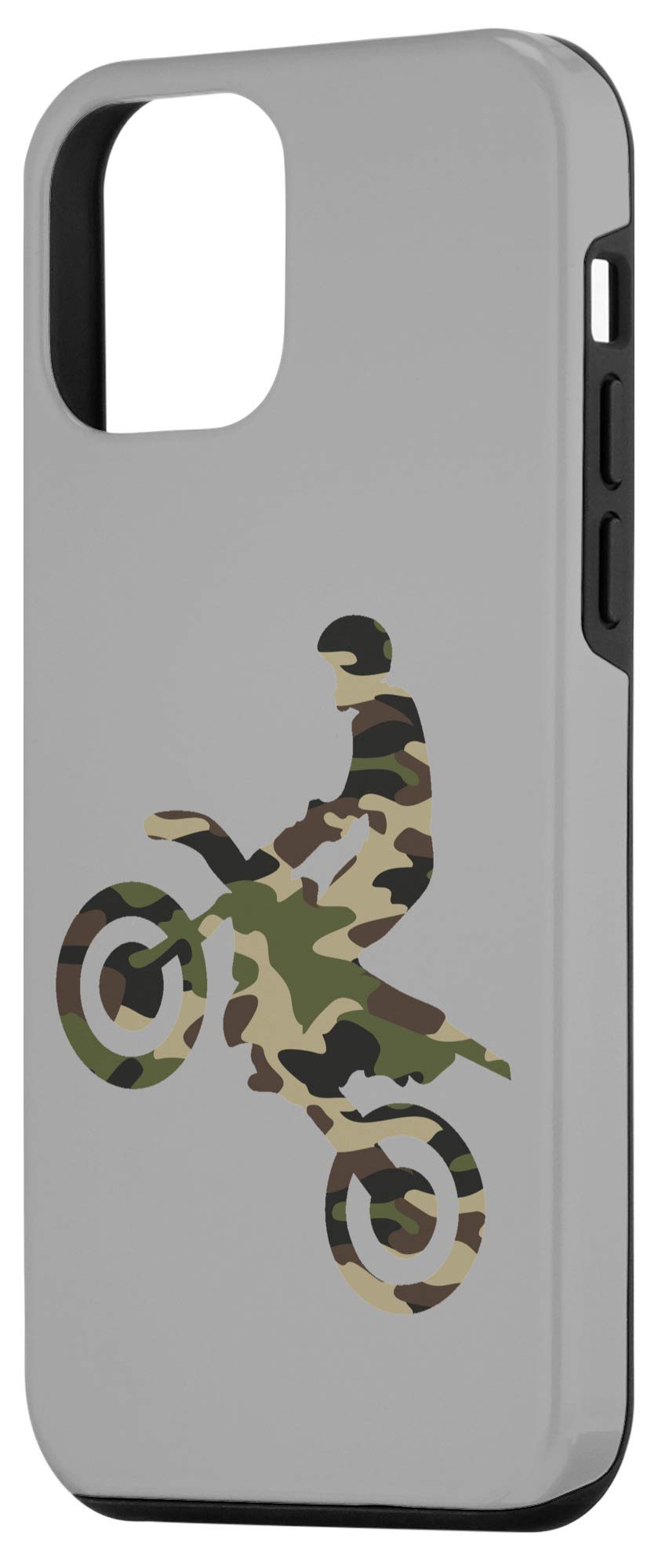 iPhone 12 Mini Camo Dirt Bike Motocross Racing Phone Case - Protective Cover for Off-Road, MX & Motorcycle Riding Adventures