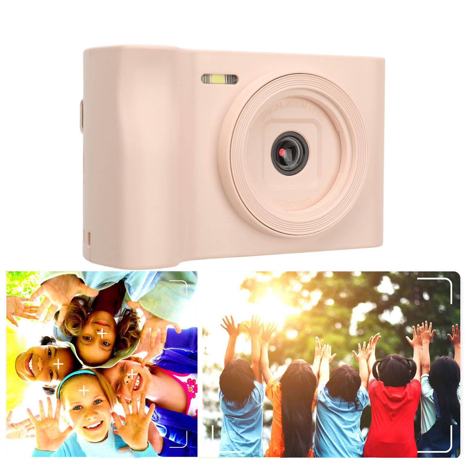2.8 Inch 1080P HD Portable Digital Video Camera with 8X Zoom, 20MP Vlogging Camera - Perfect for YouTube Vlogging, Travel Recording, Family Moments & Daily Life Capture (Pink)