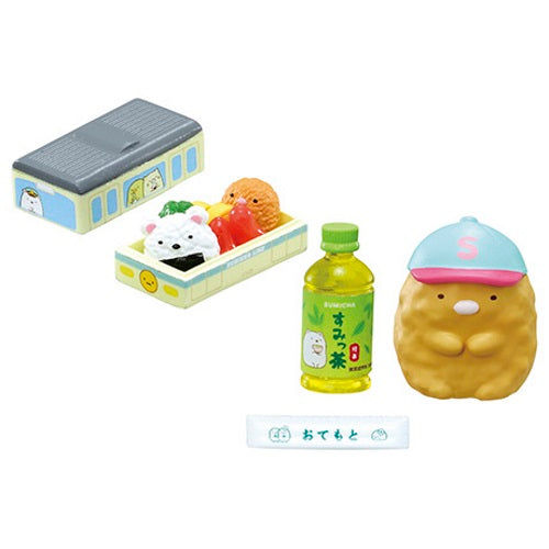 San-X Sumikko Gurashi Train Station Miniature Dollhouse Furniture Set - Cute Japanese Collectible for Home Decor & DIY Scenes