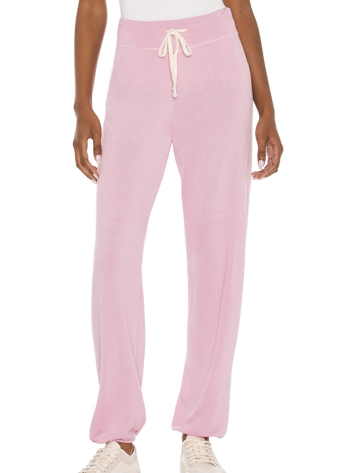 SUNDRY Basic Sweatpants for Women - Soft Cotton Joggers with Elastic Waist, Comfortable Lounge Pants (Bubble Gum Pink) - Perfect for Yoga, Running, and Relaxing at Home
