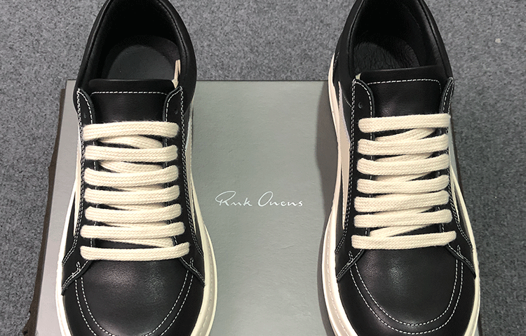 Rick Owens RO 22SS Correct Edition Dark Suede Leather Low Top Sneakers - Men's Luxury Streetwear Shoes for Casual Wear & Fashion Outfits