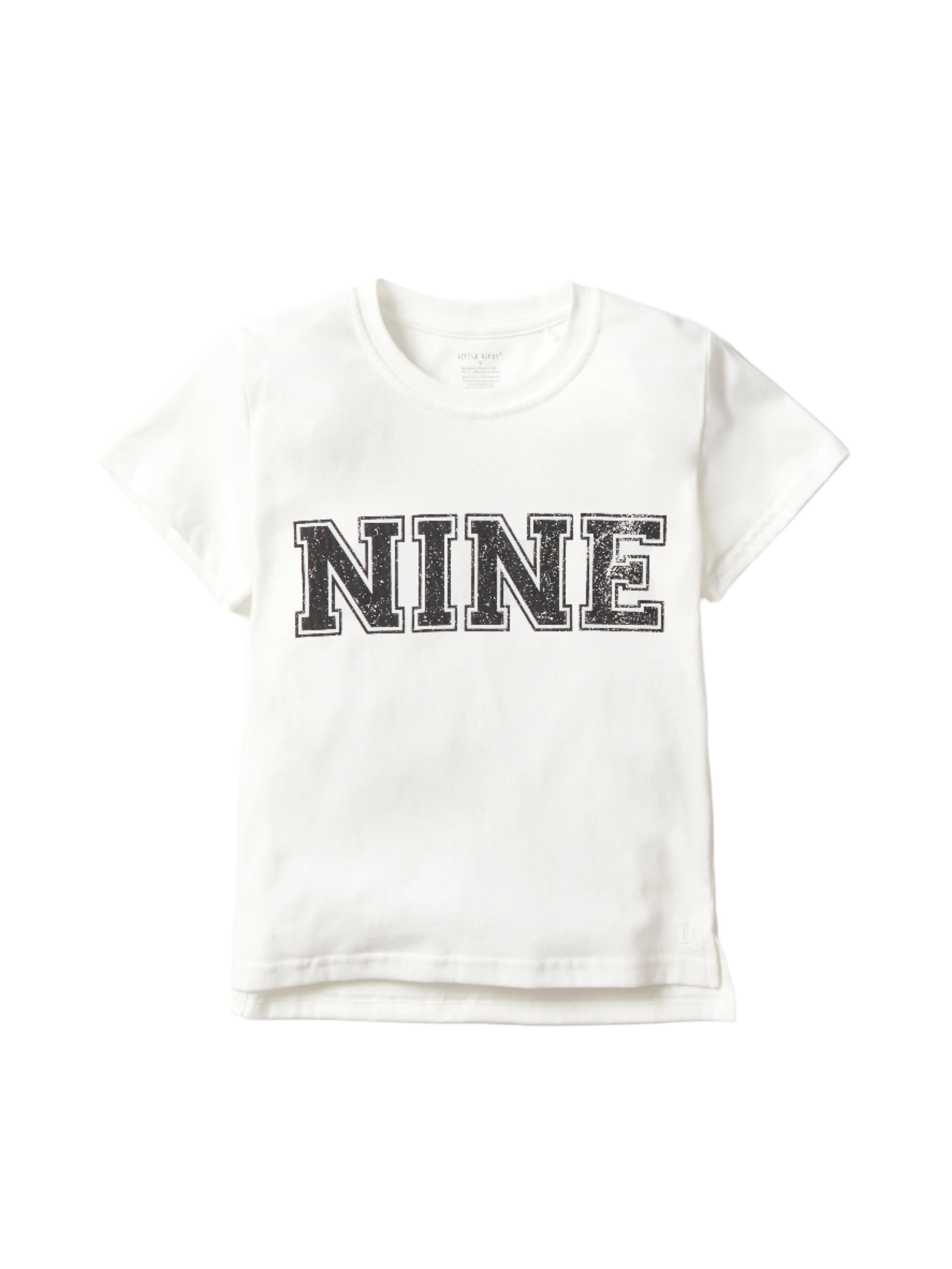 9th Birthday Elevated Tee - Premium White Cotton T-Shirt for Kids Birthday Party & Celebration
