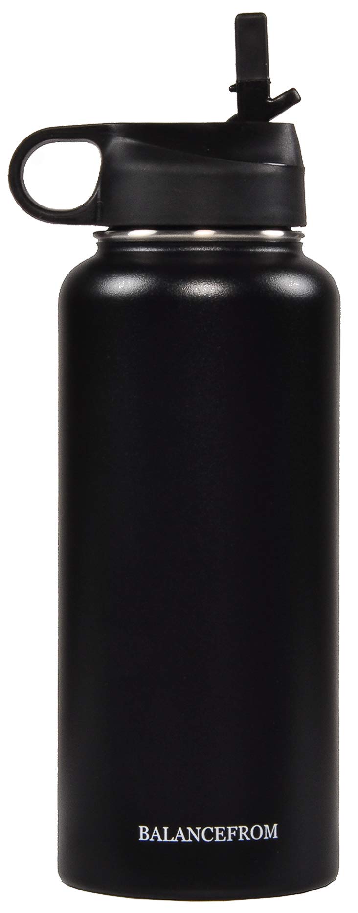 Signature Fitness Double-Wall Vacuum Insulated Stainless Steel Water Bottle - 20oz/32oz, 3 Lids (Straw/Flip/Sport), BPA Free, Leakproof, Hot & Cold Retention for 24 Hours - Perfect for Gym, Hiking, Office & Travel