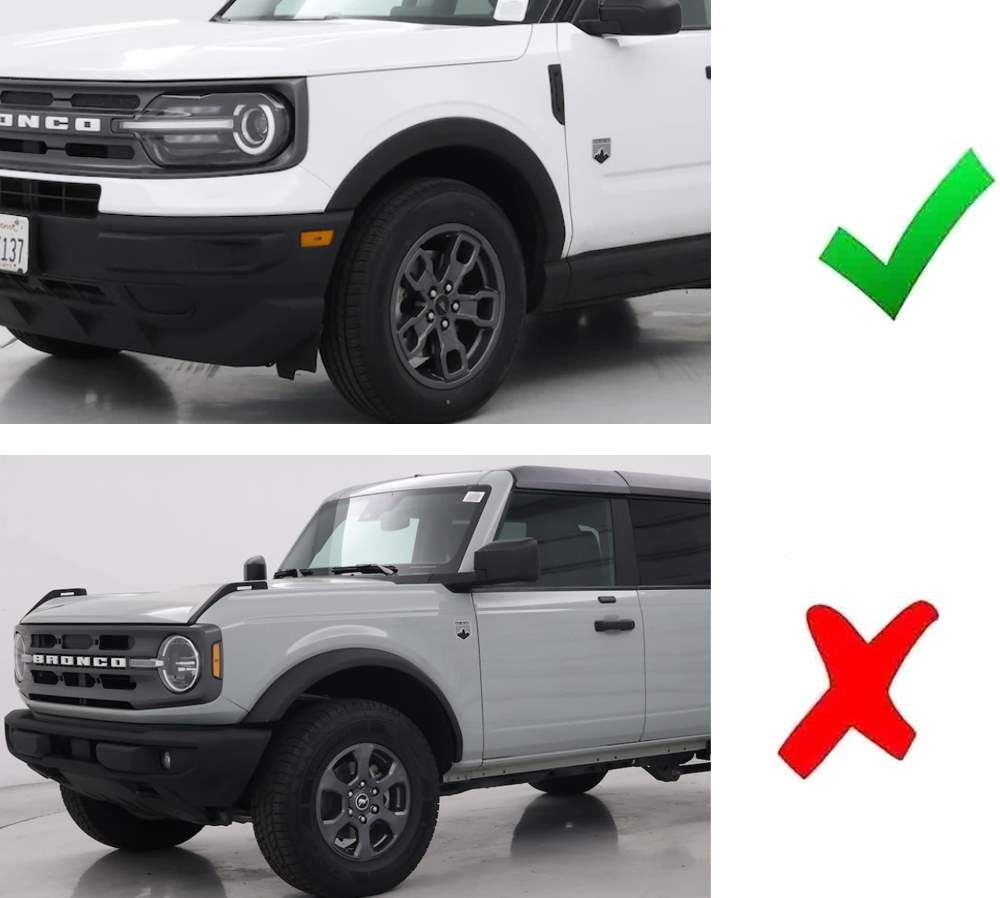 4-Piece Set Smoke Lens Amber/Red Full LED Side Markers for 2021-2023 Ford Bronco Sport - Upgrade Your Off-Road Lighting for Night Driving & Trail Adventures
