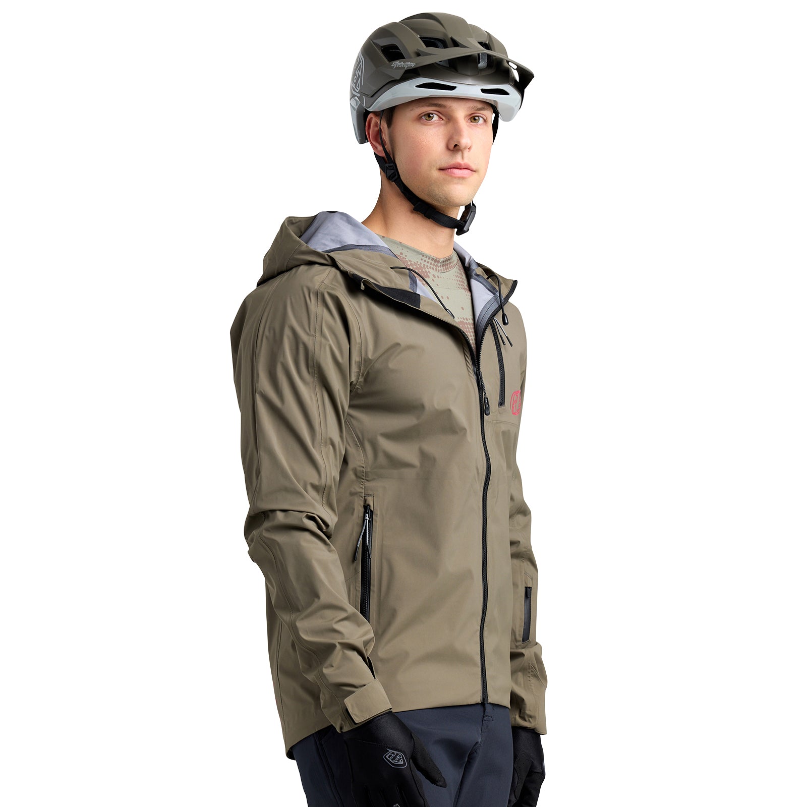 Resist Jacket Mono Dark Pine - Waterproof Windproof Outdoor Jacket for Hiking, Camping & Travel - Men's Lightweight Breathable Raincoat