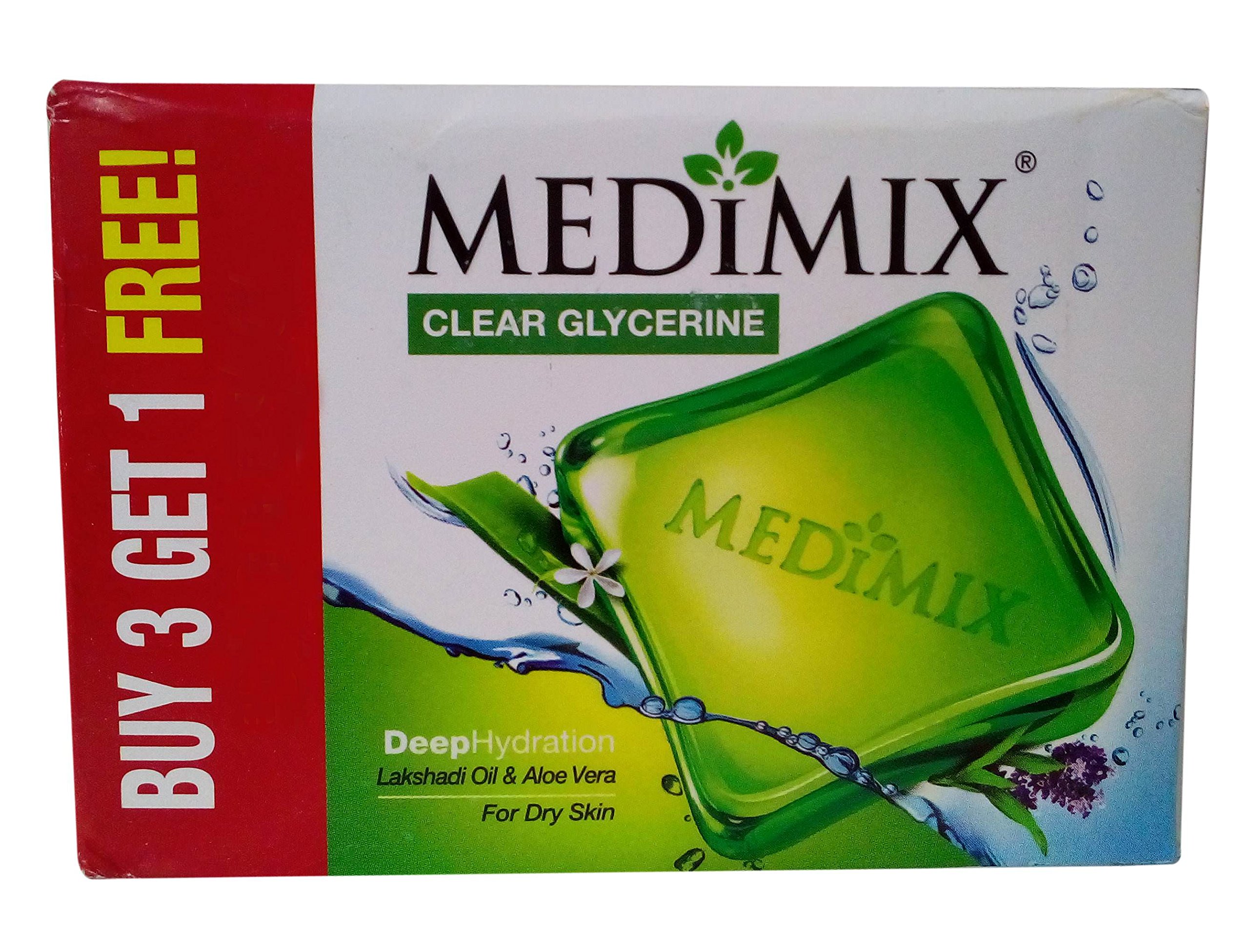 Medimix Clear Glycerine Soap - 400g Deep Hydration Moisturizing Bar for Dry Skin | Promo Pack | Ideal for Daily Face & Body Cleansing, Sensitive Skin Care