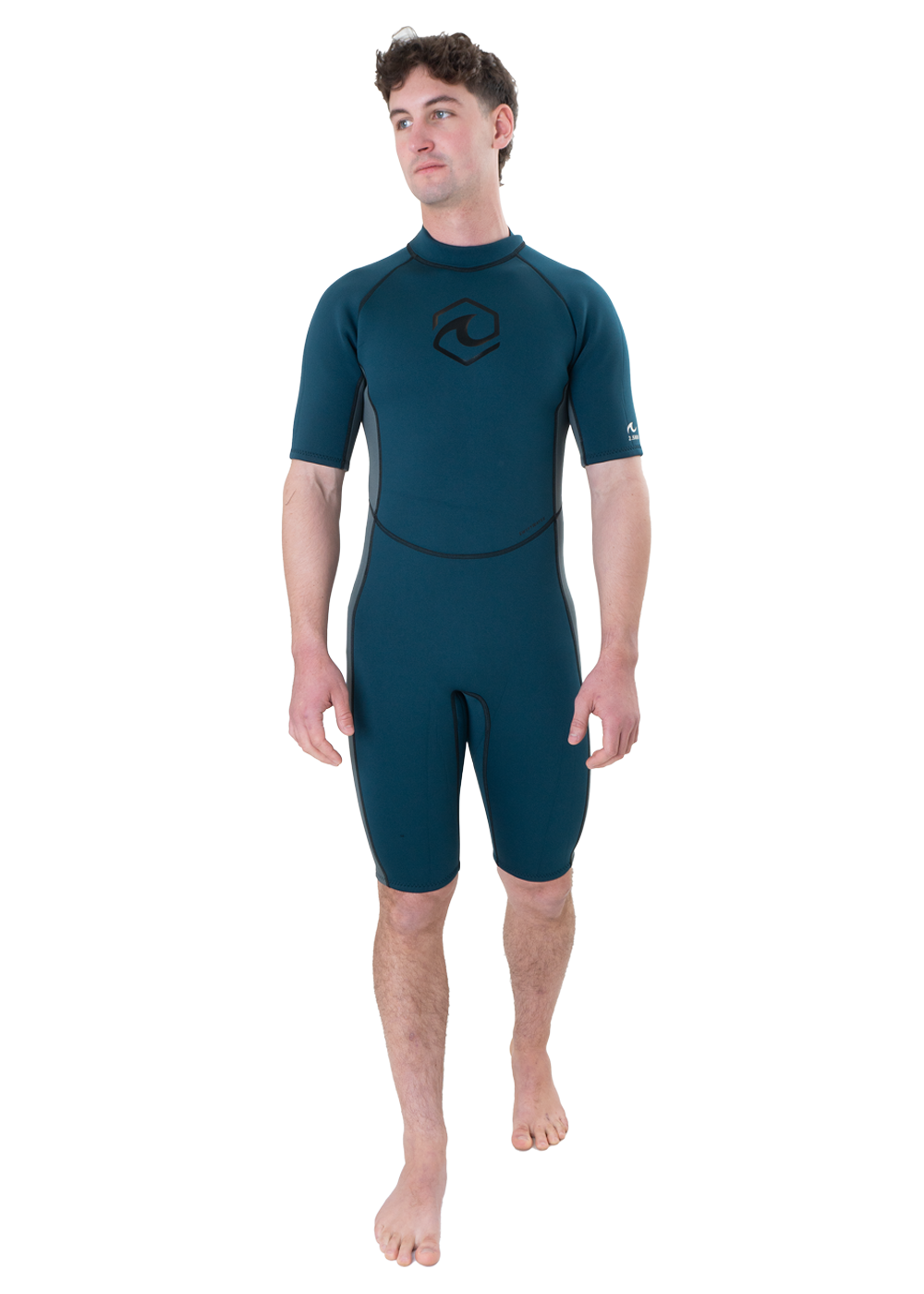 Swiftwater Men's Short Sleeve 2.5mm Back Zip Spring Wetsuit for Surfing, Diving & Water Sports | Lightweight Neoprene Swimwear