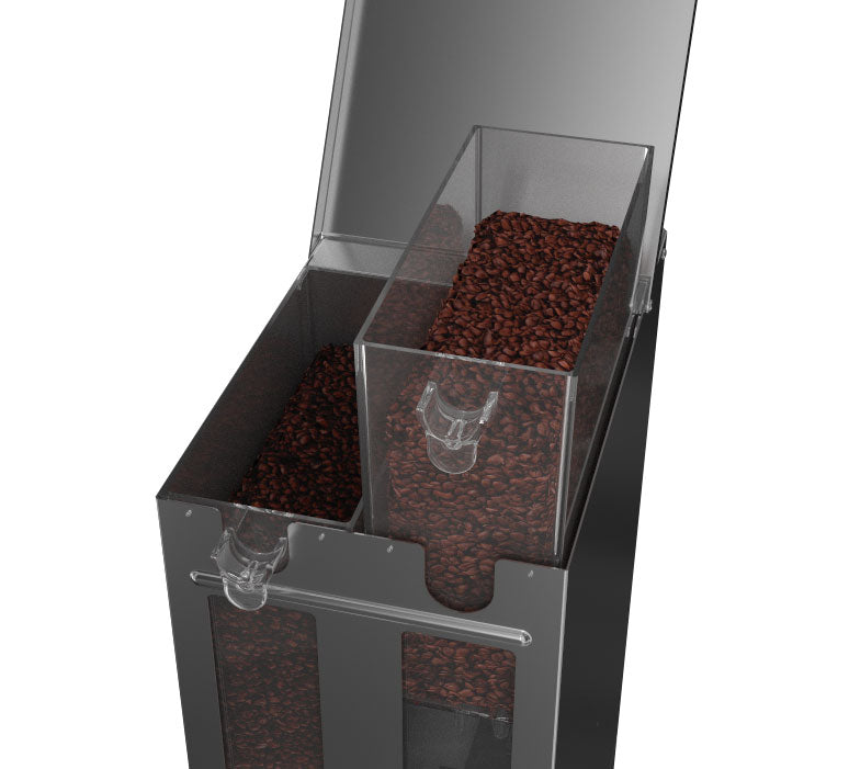 Fetco GRS 1202 Dual Hopper Commercial Coffee Grinder - 5 lb Capacity for Cafes, Restaurants & Coffee Shops - Heavy Duty Bulk Coffee Bean Grinding Machine