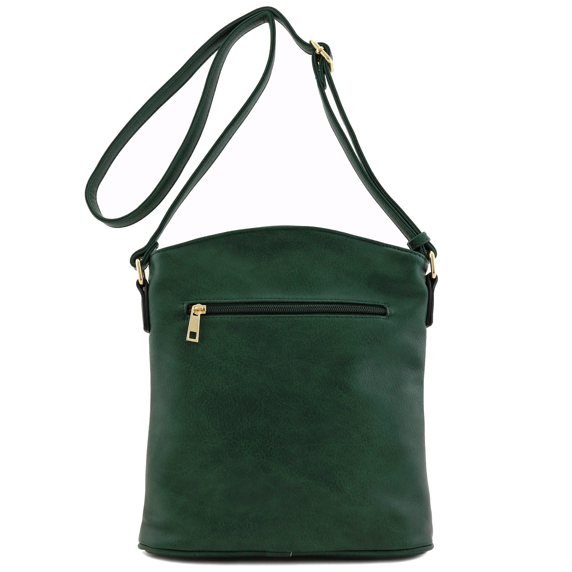 ALYSSA Triple Zip Pocket Large Crossbody Bag for Women - Stylish & Spacious Travel Purse with Multiple Compartments - Perfect for Work, Travel & Everyday Use