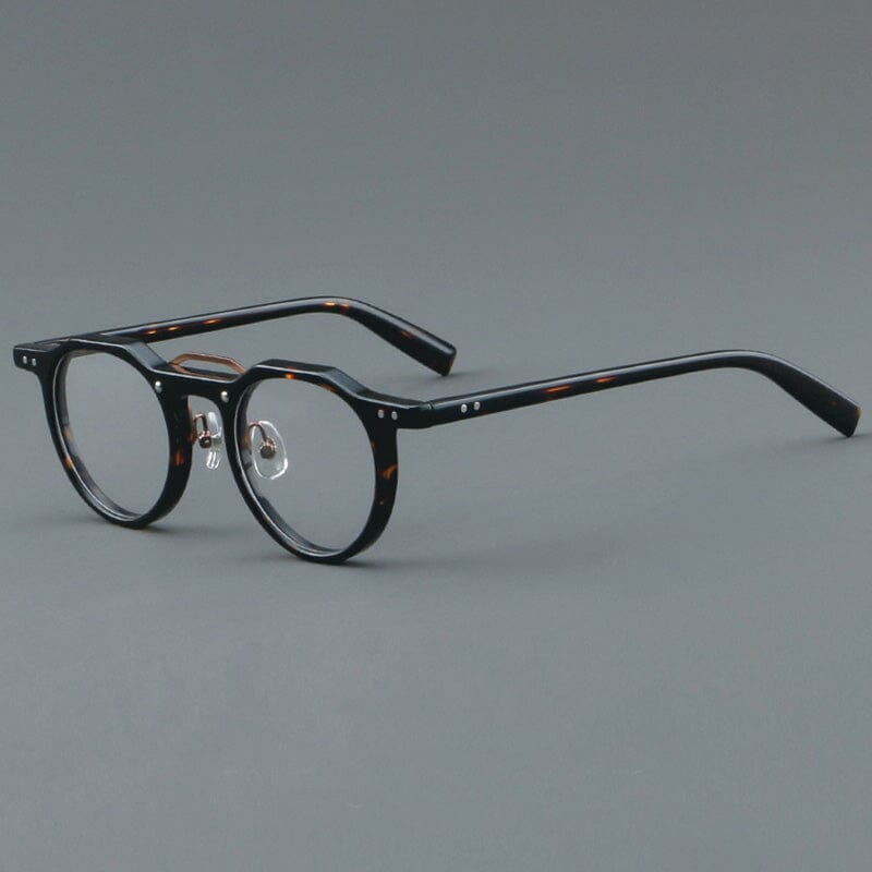 Vintage Round Acetate Eyeglass Frames - Classic Retro Style for Men & Women - Perfect for Reading, Fashion, and Everyday Wear