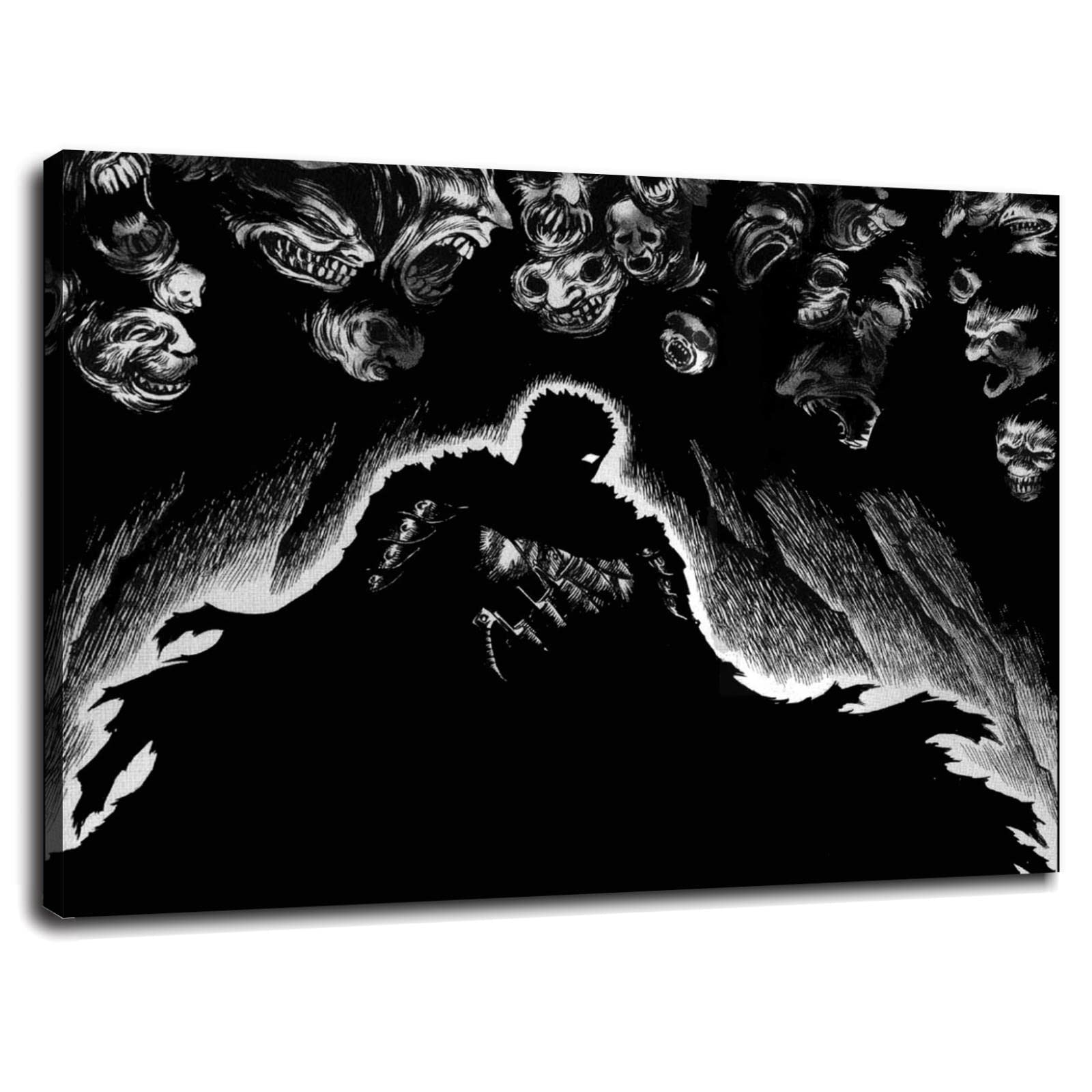 Kentaro Miura Wall Art - Japanese Anime Berserk Poster Canvas Print (32
