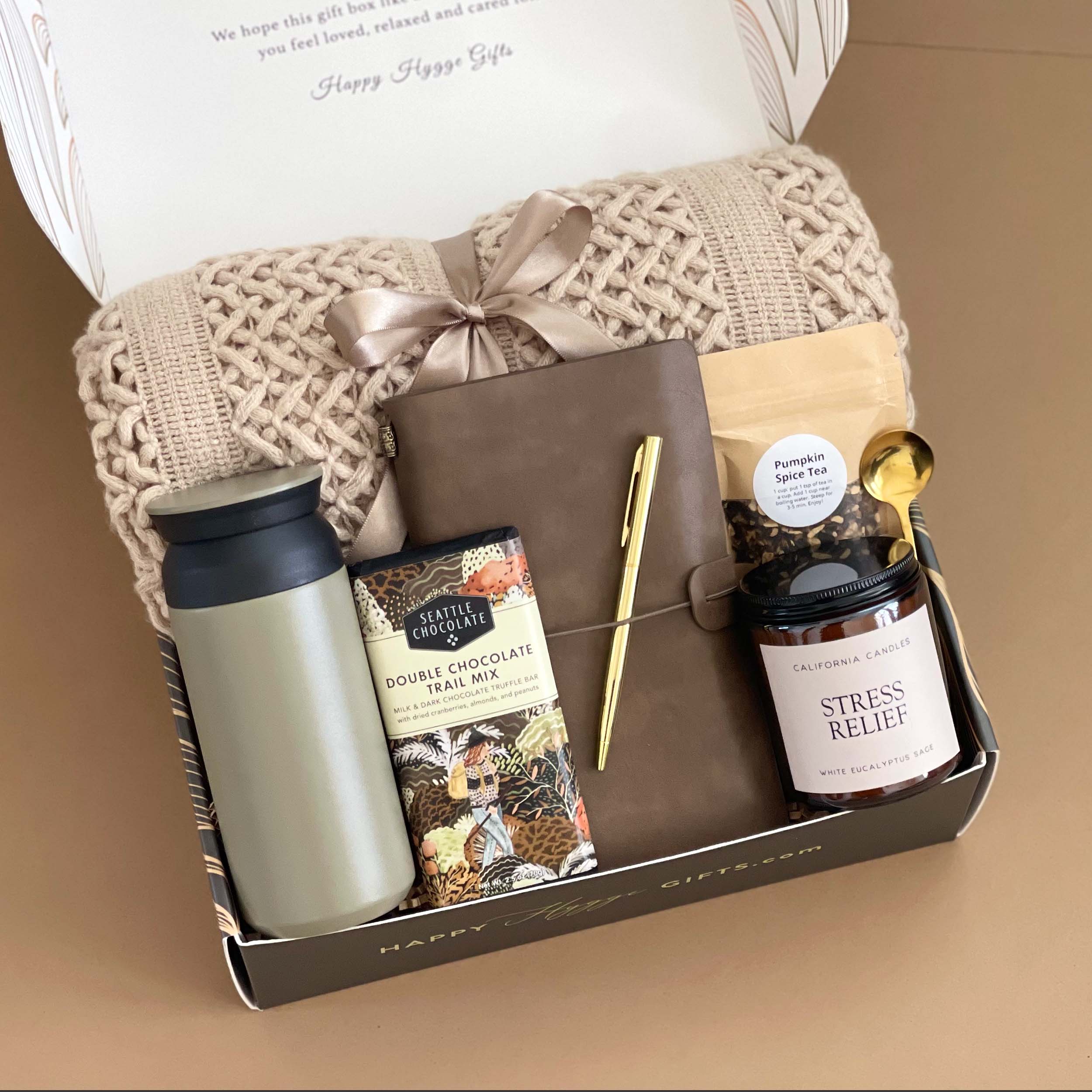 Premium Unisex Self Care Gift Box for Men & Women - Relaxation Essentials Set with Spa Items | Perfect for Birthday, Anniversary & Stress Relief Gifts
