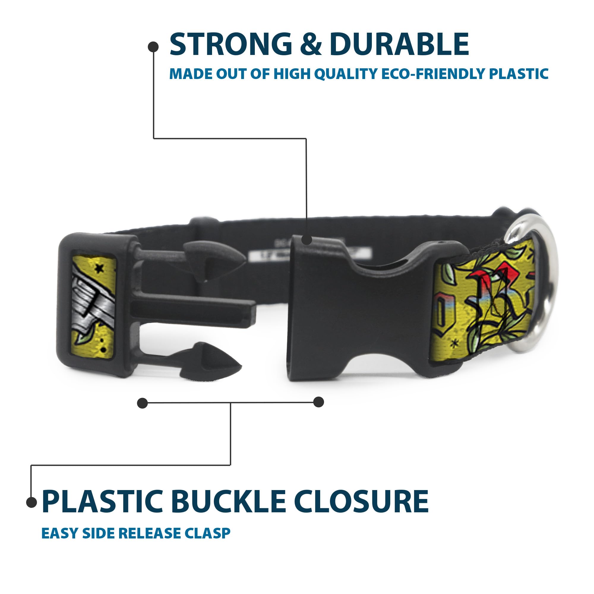 Buckle-Down Plastic Clip Dog Collar - 1