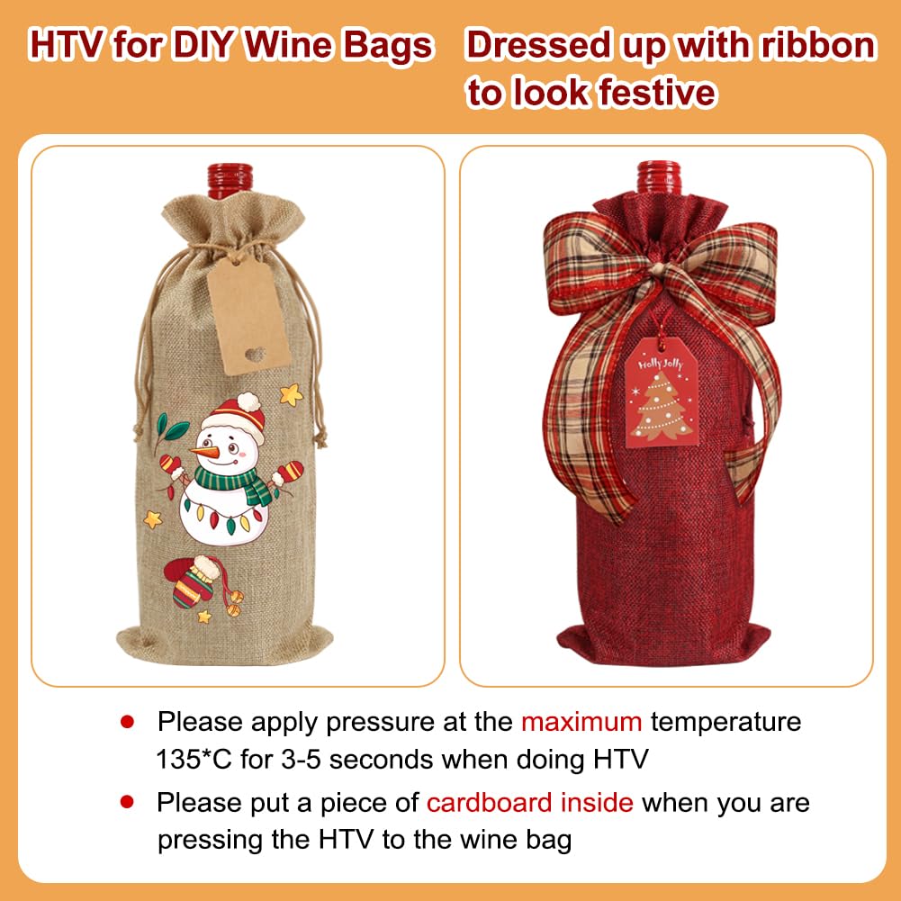 Shintop 12-Piece Reusable Burlap Wine Gift Bags with Drawstring - Eco-Friendly Christmas, Wedding, Birthday & Blind Tasting Bottle Bags (Brown & Red) - Perfect for Holiday Gifting, Party Favors & Wine Tasting Events
