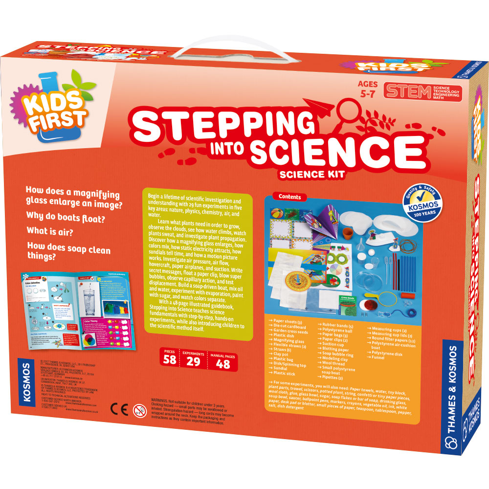 Kids First Stepping into Science Kit - Fun STEM Learning Toys for Children Ages 5+ | Perfect for Home Experiments, Classroom Activities & Birthday Gifts