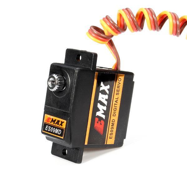 EMAX ES09MDII 14.8g Dual Bearing Digital Metal Gear Servo - High Torque RC Car Servo for RC Cars, Drones, Robotics & DIY Projects