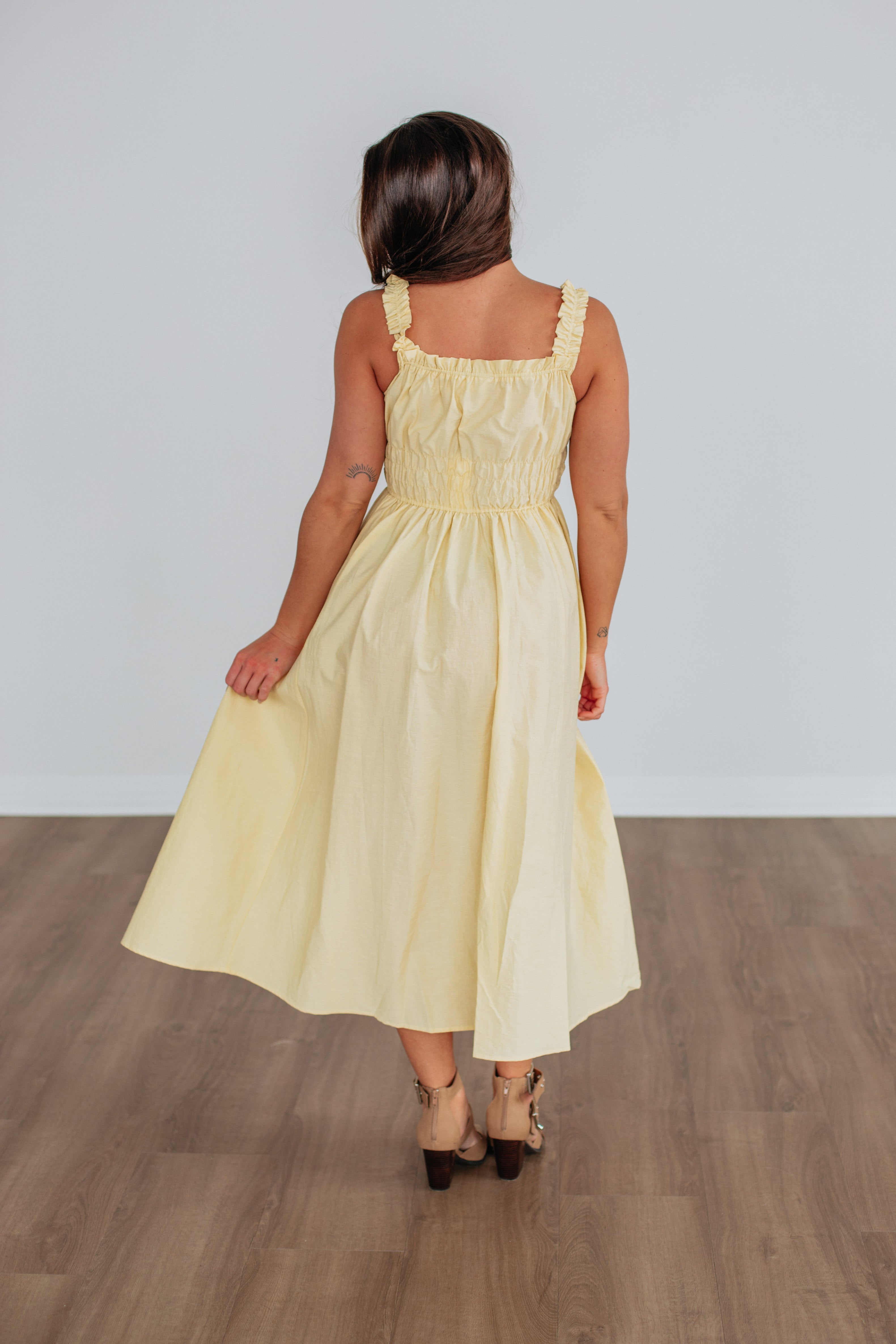 Daphne Dress for Women - Elegant Flowy Midi Dress with Floral Print | Perfect for Summer, Weddings & Casual Outings