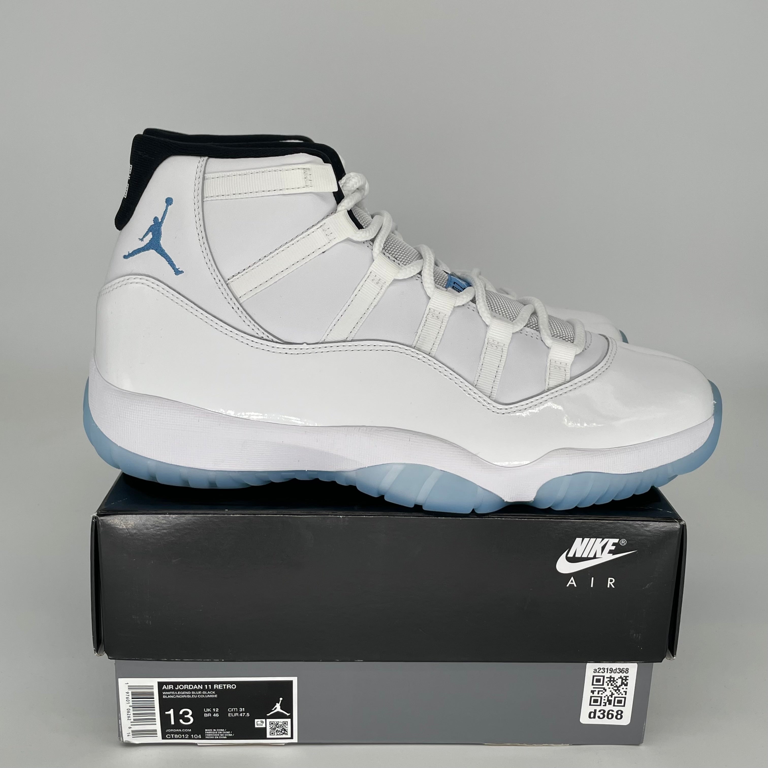 AIR JORDAN 11 LEGEND BLUE Men's Basketball Shoes Size 13 - CT8012 104 | Retro Sneakers for Court Performance & Streetwear Fashion