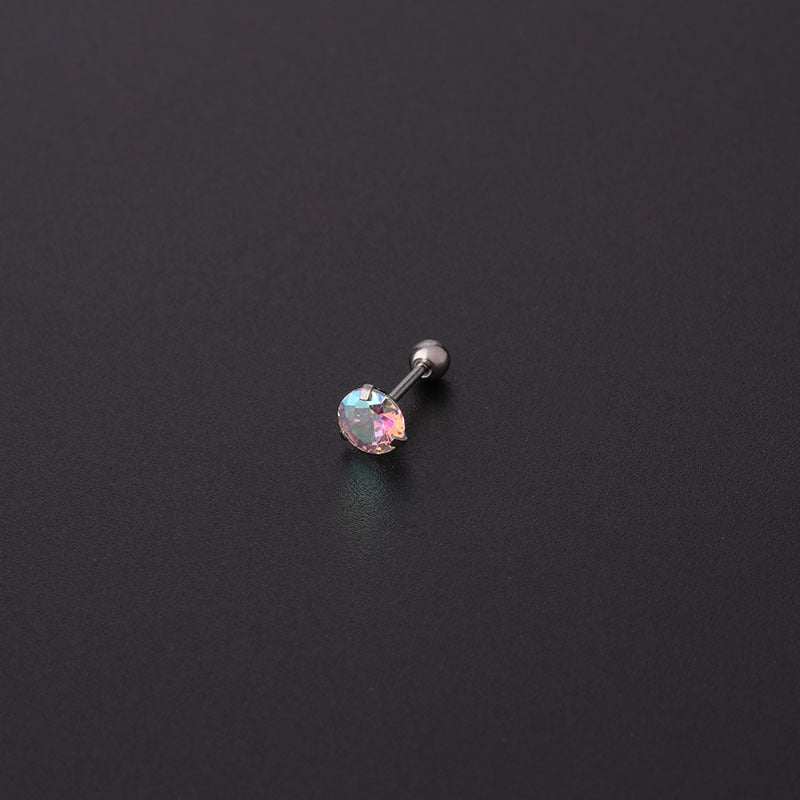 2mm 4mm 5mm Cartilage Stud Earrings - Simple Sleeper Hoop Earrings for Women | HSPJ359 | Perfect for Daily Wear, Piercing Healing and Minimalist Style