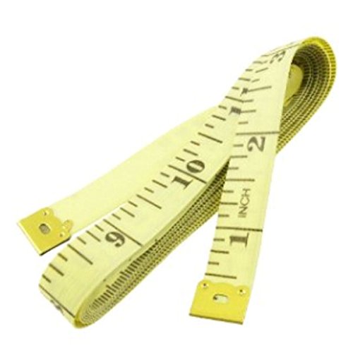Jig Pro Shop 120-Inch Soft Flexible Non-Stretching Paracord Measuring Tape Ruler - Yellow with Black Markings - Perfect for Outdoor Activities, Camping, Hiking, and DIY Projects