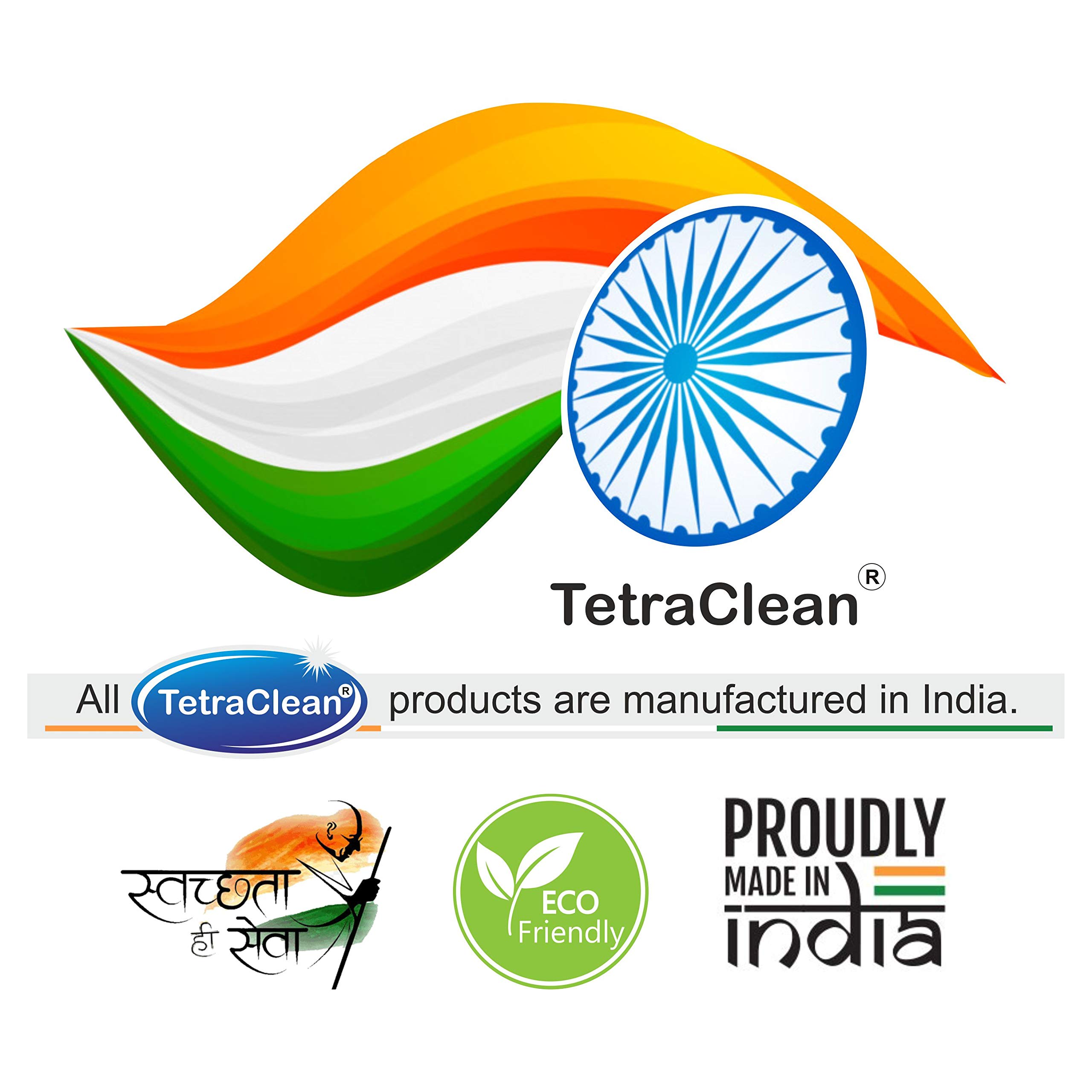 Tetraclean Shoe Deodorizer & Disinfectant Spray - Eliminates Odor & Bacteria for Shoes, Socks & Shoe Racks | 500ml Fresh Scent | Ideal for Gym Shoes, Work Boots & Sports Gear | Home & Commercial Use