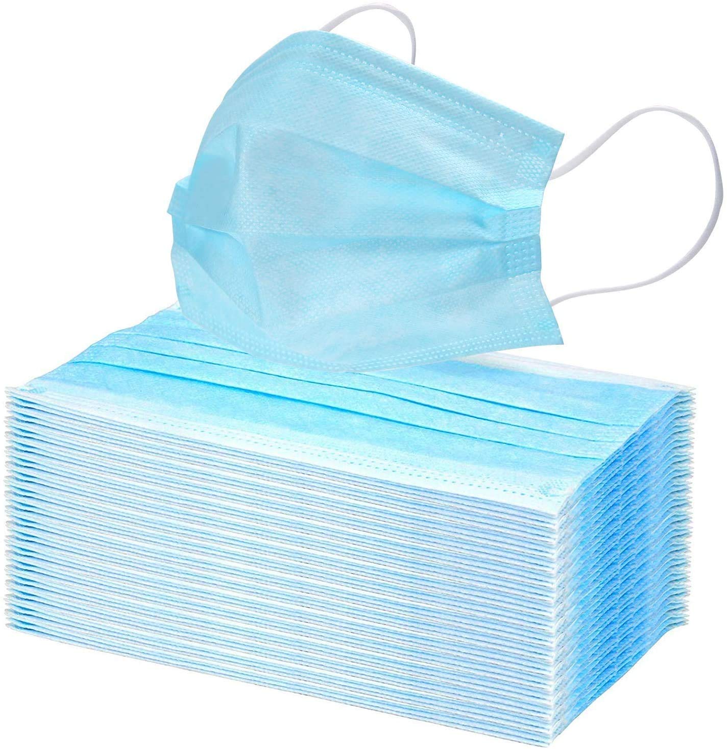 GreatDio® 3-Ply Disposable Face Masks - 25 Pack, Breathable & Comfortable Earloop Safety Masks for Daily Protection, Work, Travel & Public Safety | Non-Surgical, Universal Fit