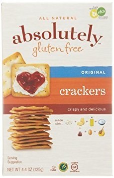 Absolutely Gluten Free Crackers 4.4 OZ (12 Pack) - Healthy Snacks for School, Travel & Keto Diet | Crunchy Low Carb Crackers for Celiac & Gluten Sensitive
