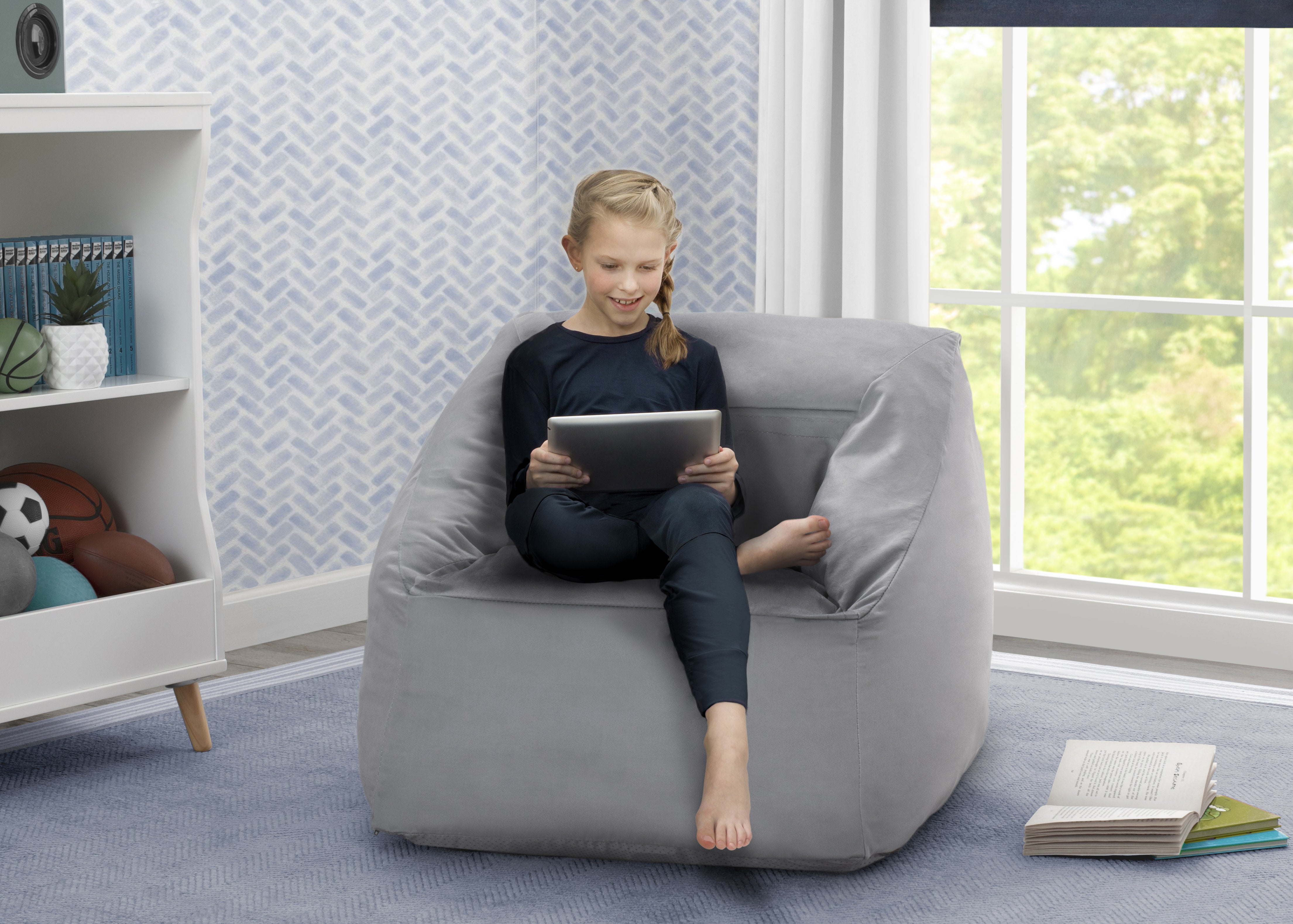 Cozee Cube Chair for Kids - Soft & Comfortable Seat for Children Up to 10 Years Old - Perfect for Playrooms, Bedrooms & Reading Nooks