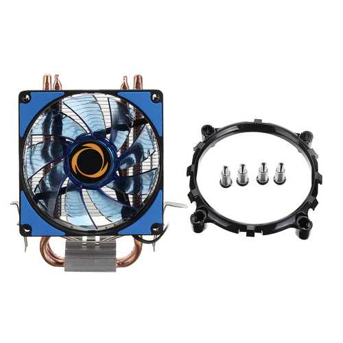 12V Dual LED CPU Cooling Fan Heatsink Radiator 9cm - Compatible with Intel LGA1155X/1151 & AMD Socket - High Performance PC Cooling for Gaming & Workstations