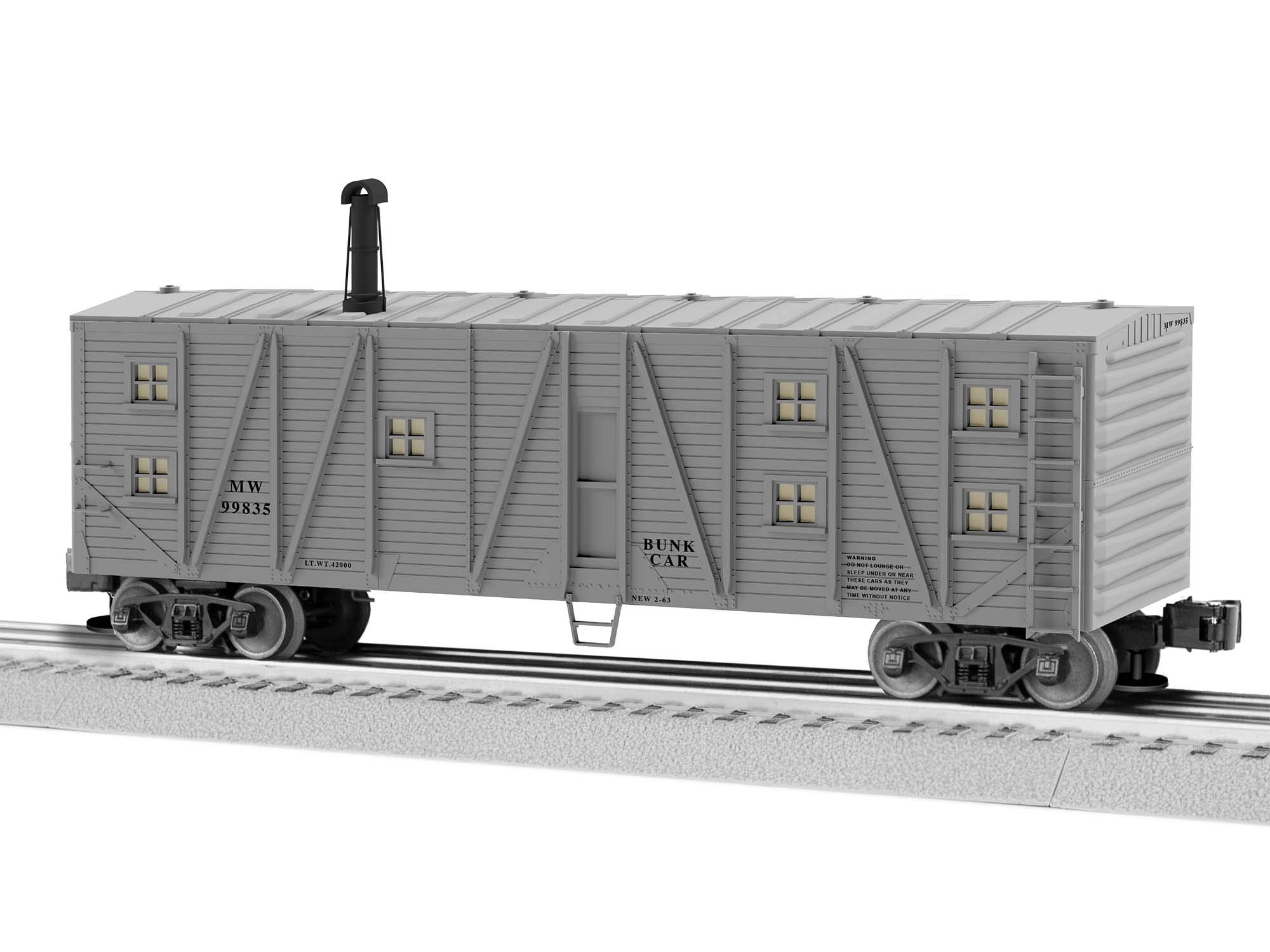 Lionel 1926182 MOW #99835 Bunk Car - Model Train Accessory for Railroad Scenery & Layouts - Perfect for Train Enthusiasts & Collectors