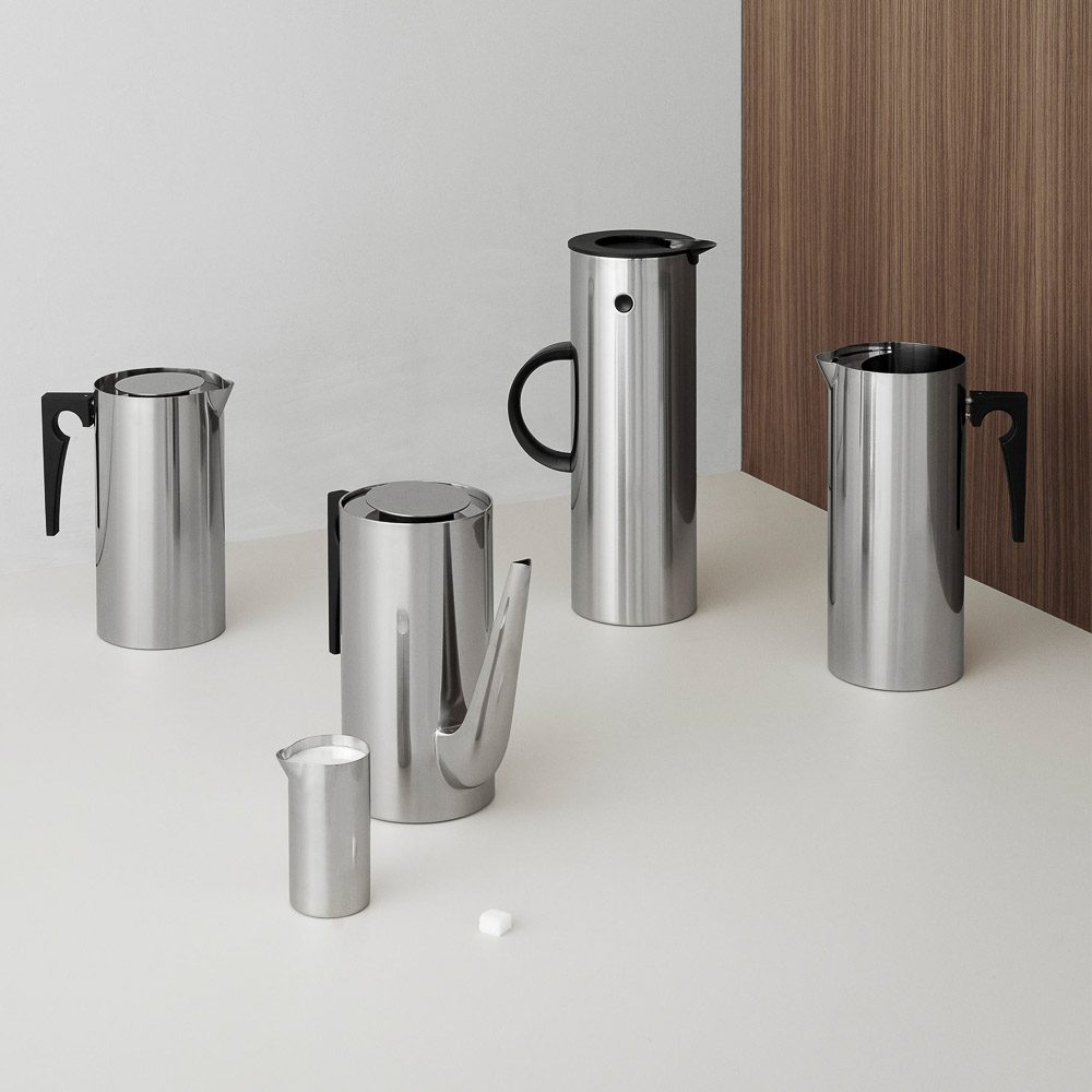 STELTON Em77 1L Stainless Steel Vacuum Insulated Water Bottle - Keeps Drinks Hot or Cold for Hours, Perfect for Travel, Office & Outdoor Activities