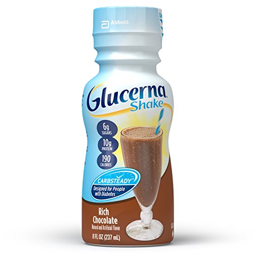 Glucerna Nutrition Shake - Rich Chocolate Flavor, 8 Fl Oz Bottles (Pack of 16) | Meal Replacement for Diabetes Management | Perfect for On-the-Go Breakfast or Snack