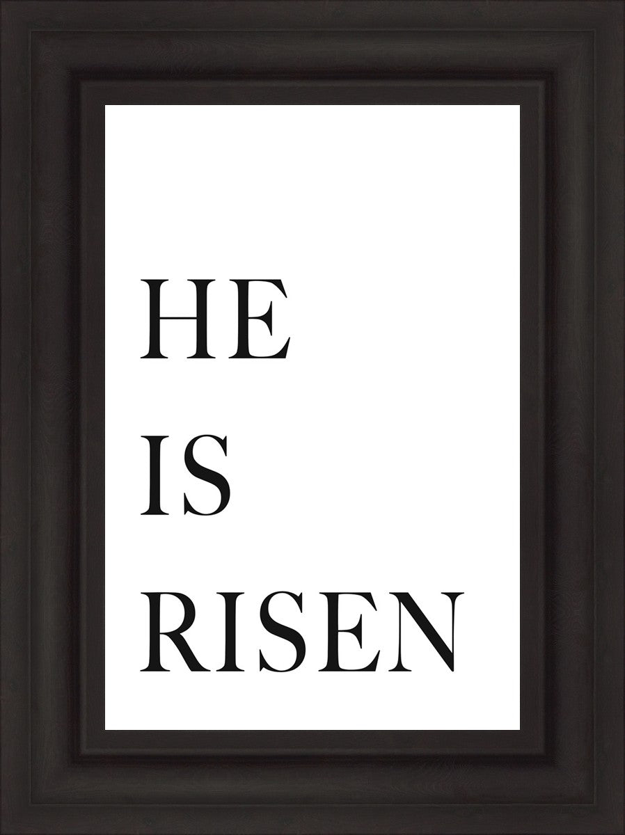 He Is Risen By Paige Tilly - Christian Home Decor, Easter Wall Art, Religious Gift for Home, Church & Bible Study Decorations